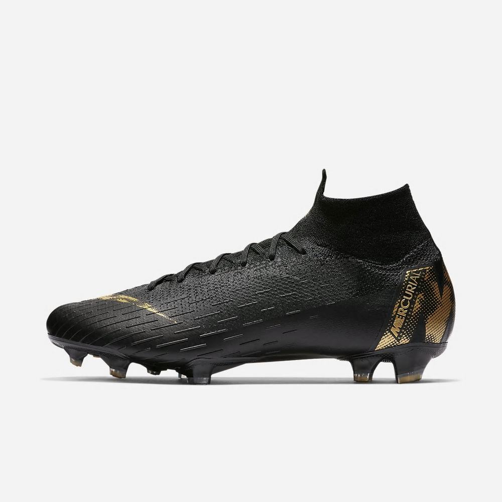 Crampon De Foot Nike Superfly 6 Elite FG Noir 2718-340 Black/Metallic Vivid Gold Femme | LII-59197429